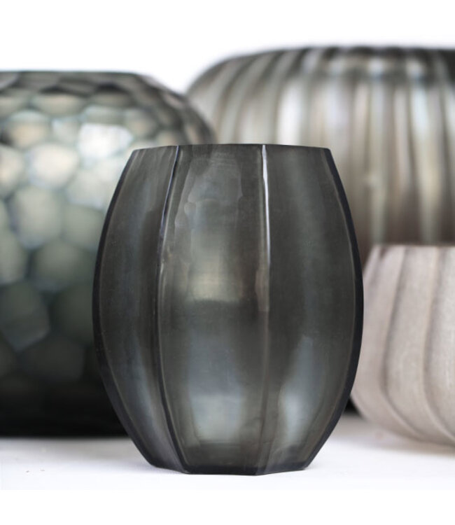 Guaxs Vase Koonam S | Indigo / Rauchgrau