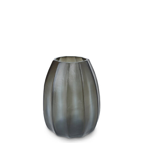 Vase Koonam M | Indigo / Smoke grey - NU PUUR & GROEN B.V.