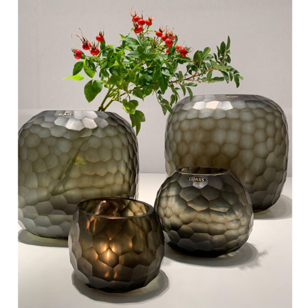 Guaxs Vase Somba S | Indigo / Smoke gray