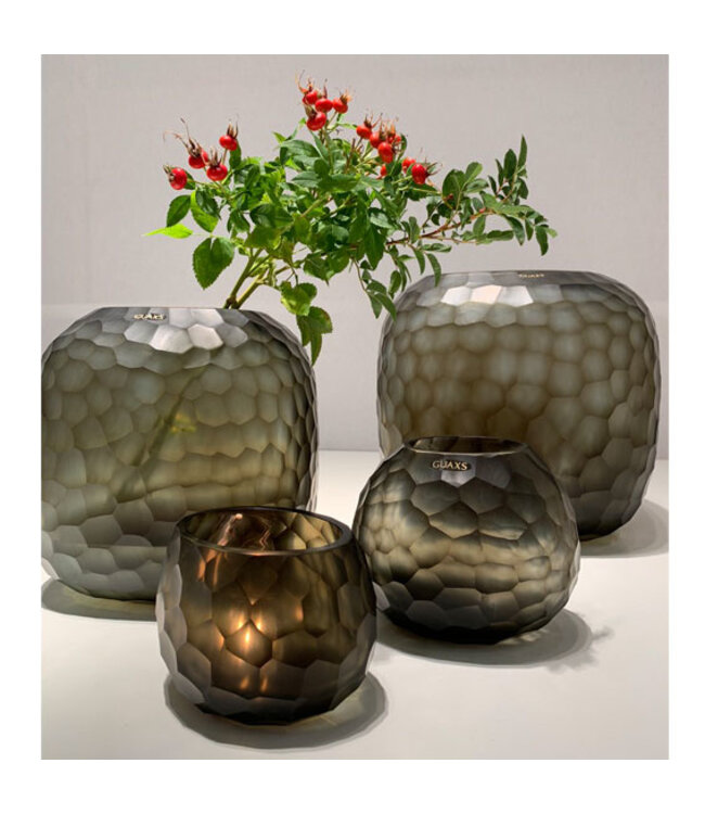 Guaxs Vase Somba S | Indigo / Gris fumée
