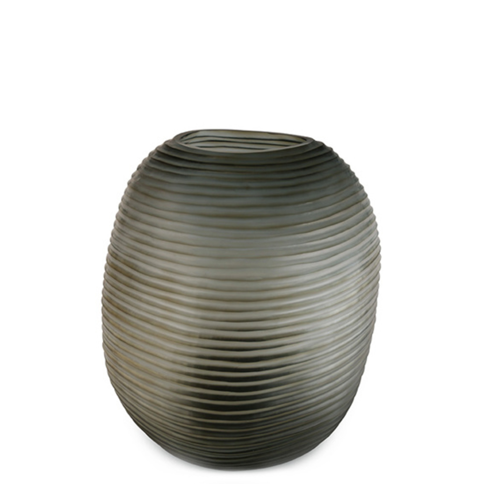 Guaxs Vase Patara Round | Indigo / Smoke Gray