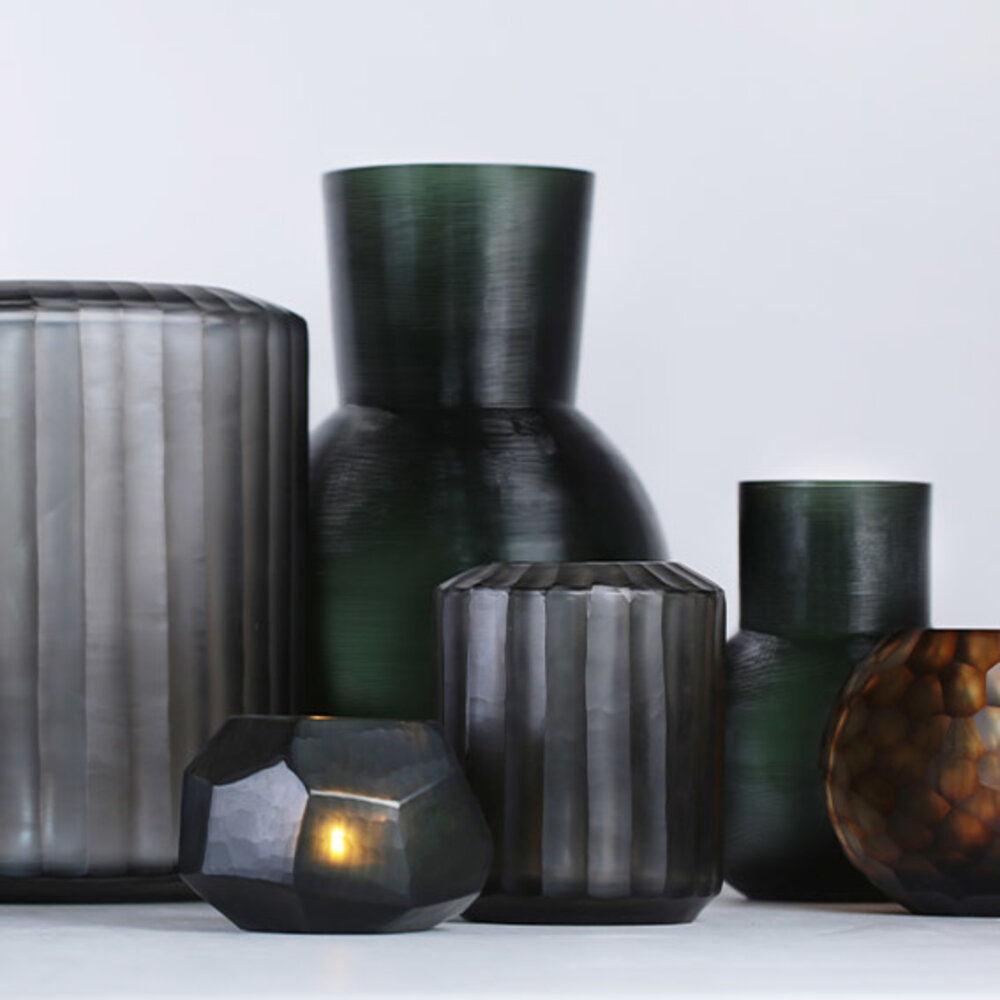 Guaxs Vase Omar S | Indigo / Rauchgrau Guaxs Vase Omar S | Indigo / Rauchgrau