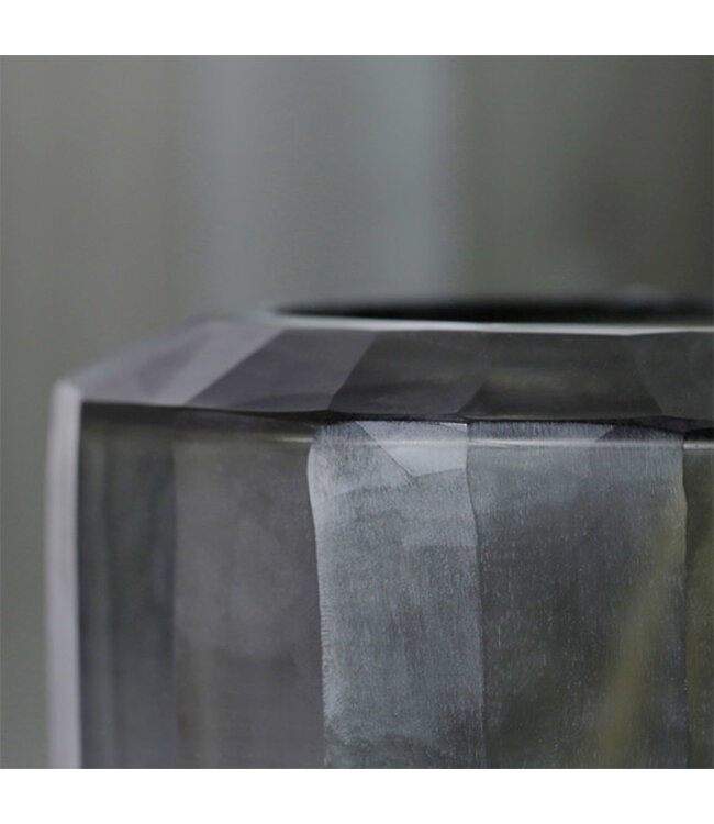 Guaxs Vase Omar M | Indigo / Gris fumé