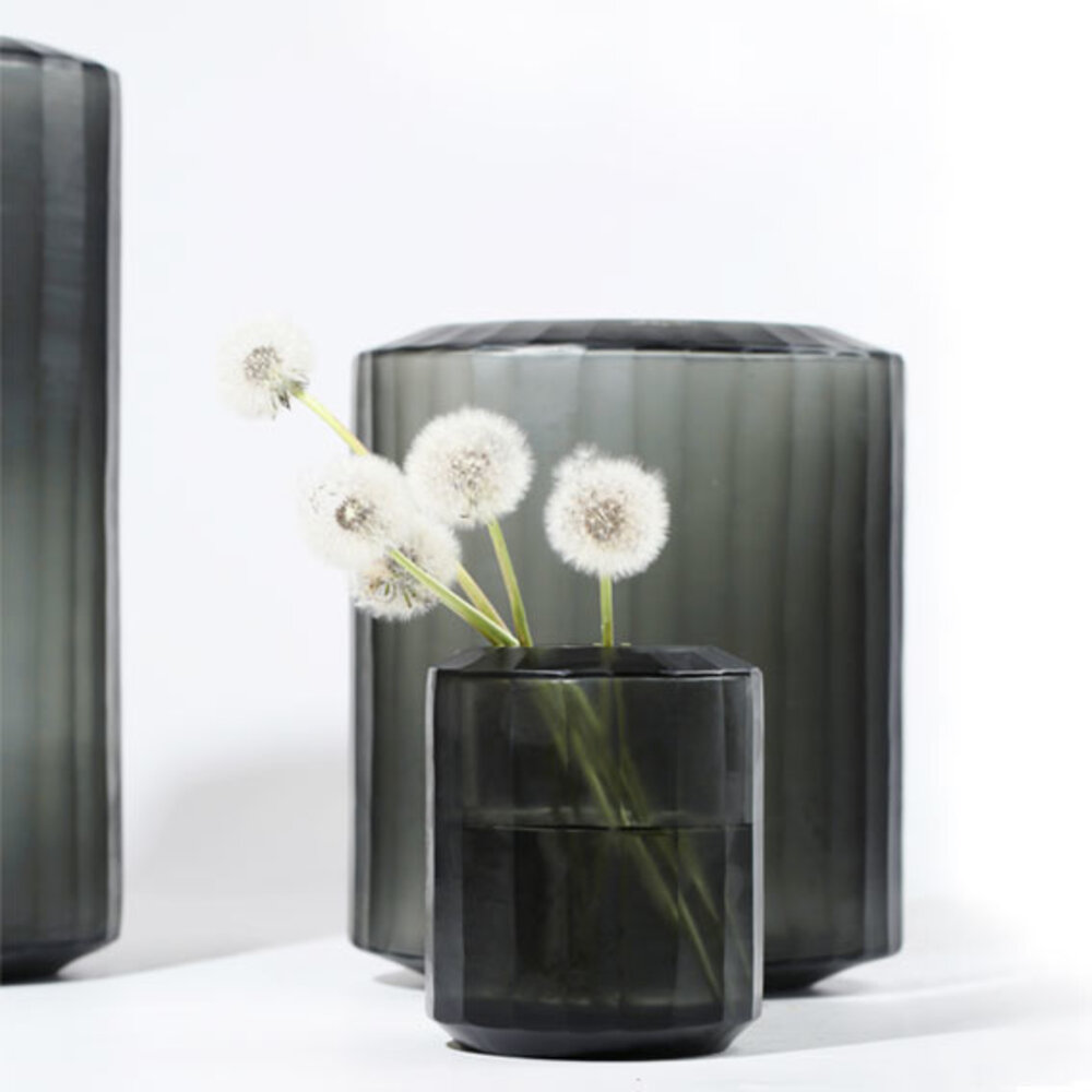 Guaxs Vase Omar L | Indigo / Smoke grå Guaxs Vase Omar L | Indigo / Smoke grå