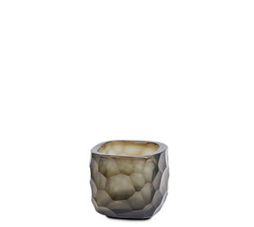 Guaxs GUAXS Yava Teelichthalter | Indigo / Rauchgrau