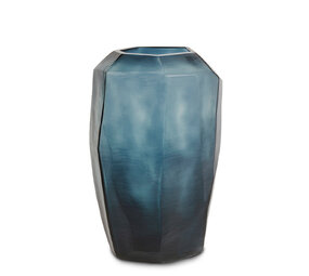 Guaxs GUAXS Vase Kubistisch Hoch | Ozeanblau/Indigo