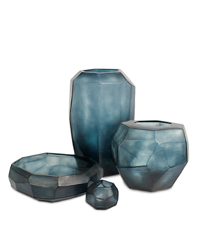 Guaxs Vaso Cubistico Alto | Blu Oceano/Indaco