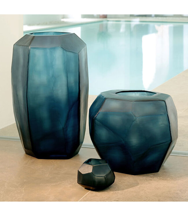 Guaxs Vaas Cubistic Tall | Ocean Blue / Indigo