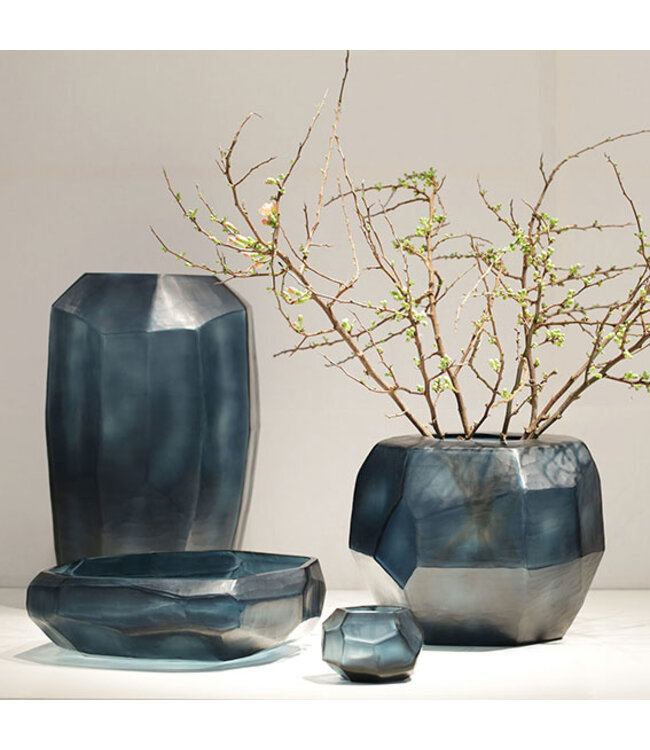 Guaxs Vaas Cubistic Tall | Ocean Blue / Indigo