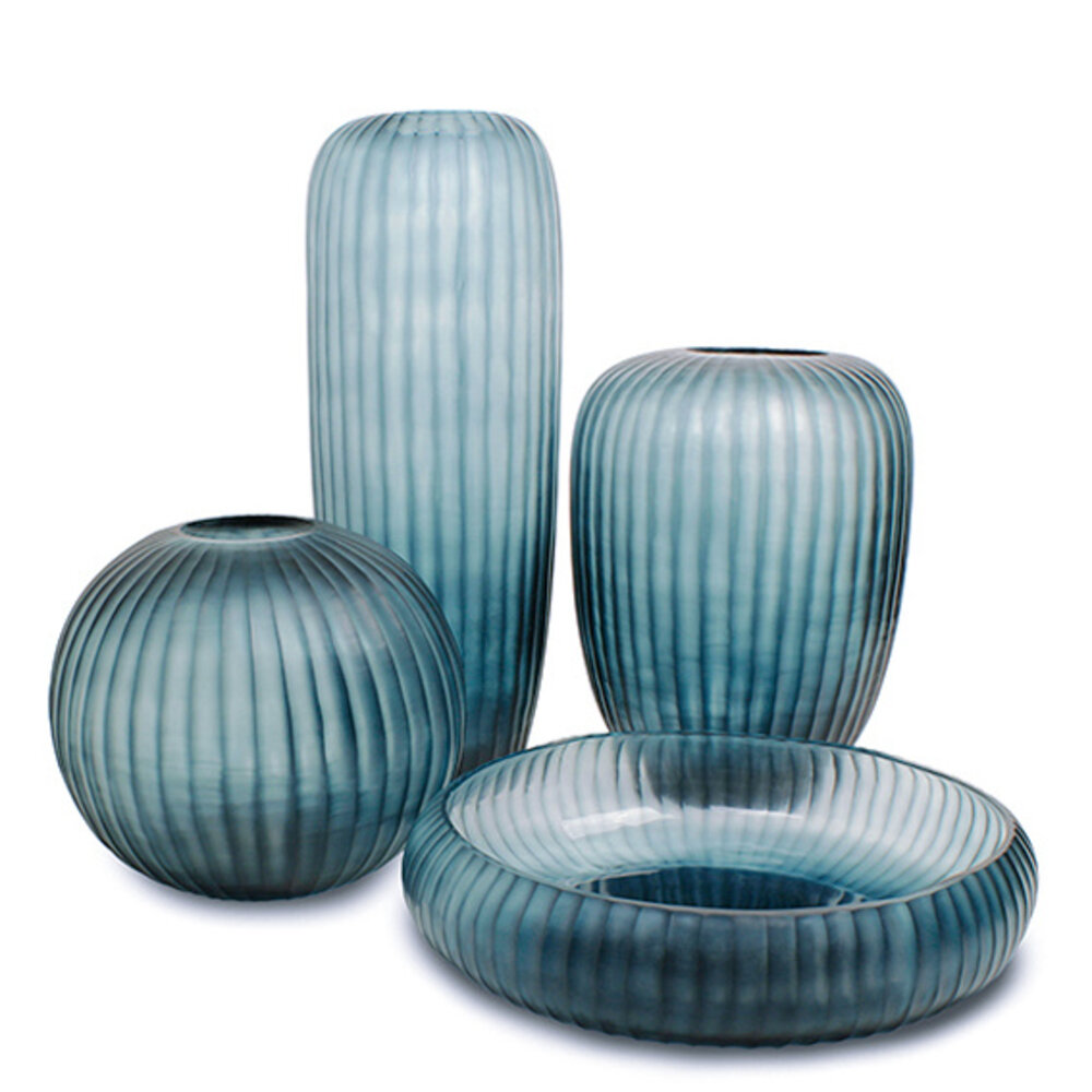 Guaxs Vase Gobi High | Bleu océan/Indigo