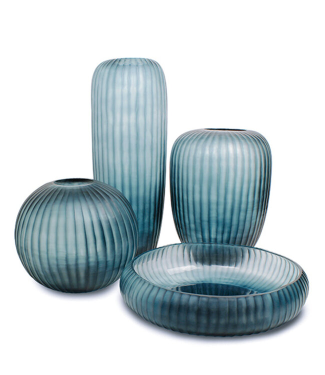 Guaxs Vase Gobi Round | Ocean Blue/Indigo