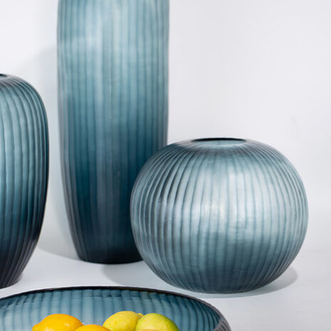 Guaxs Vase Gobi Round | Ocean Blue / Indigo Guaxs Vase Gobi Round | Ocean Blue / Indigo