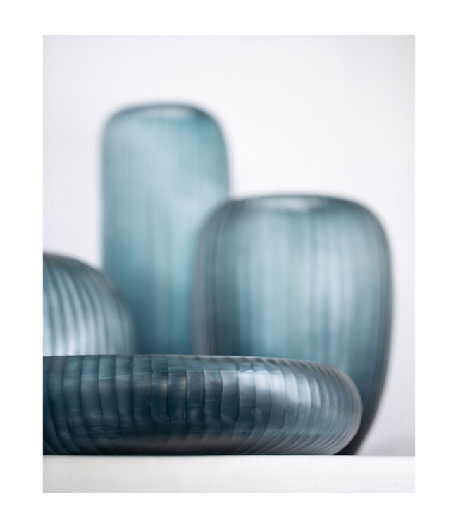 Guaxs Vase Gobi haut | Bleu océan/Indigo