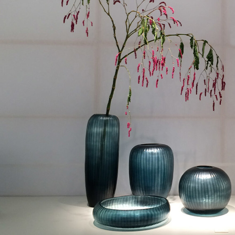 Guaxs Vase Gobi hoch | Ozeanblau / Indigo Guaxs Vase Gobi hoch | Ozeanblau / Indigo