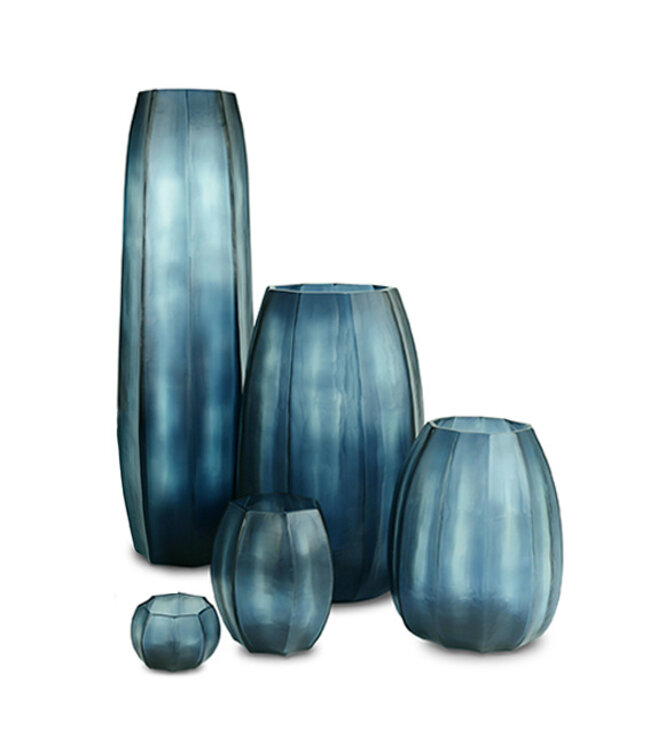 Guaxs Vase Koonam haut | Bleu océan/Indigo