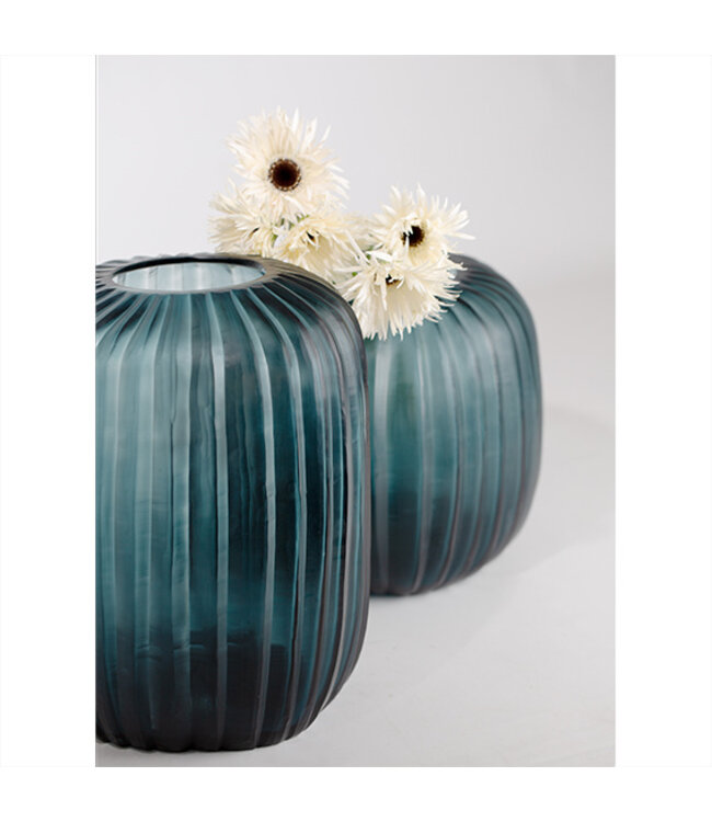 Guaxs Vase Manakara hoch | Ozeanblau/Indigo