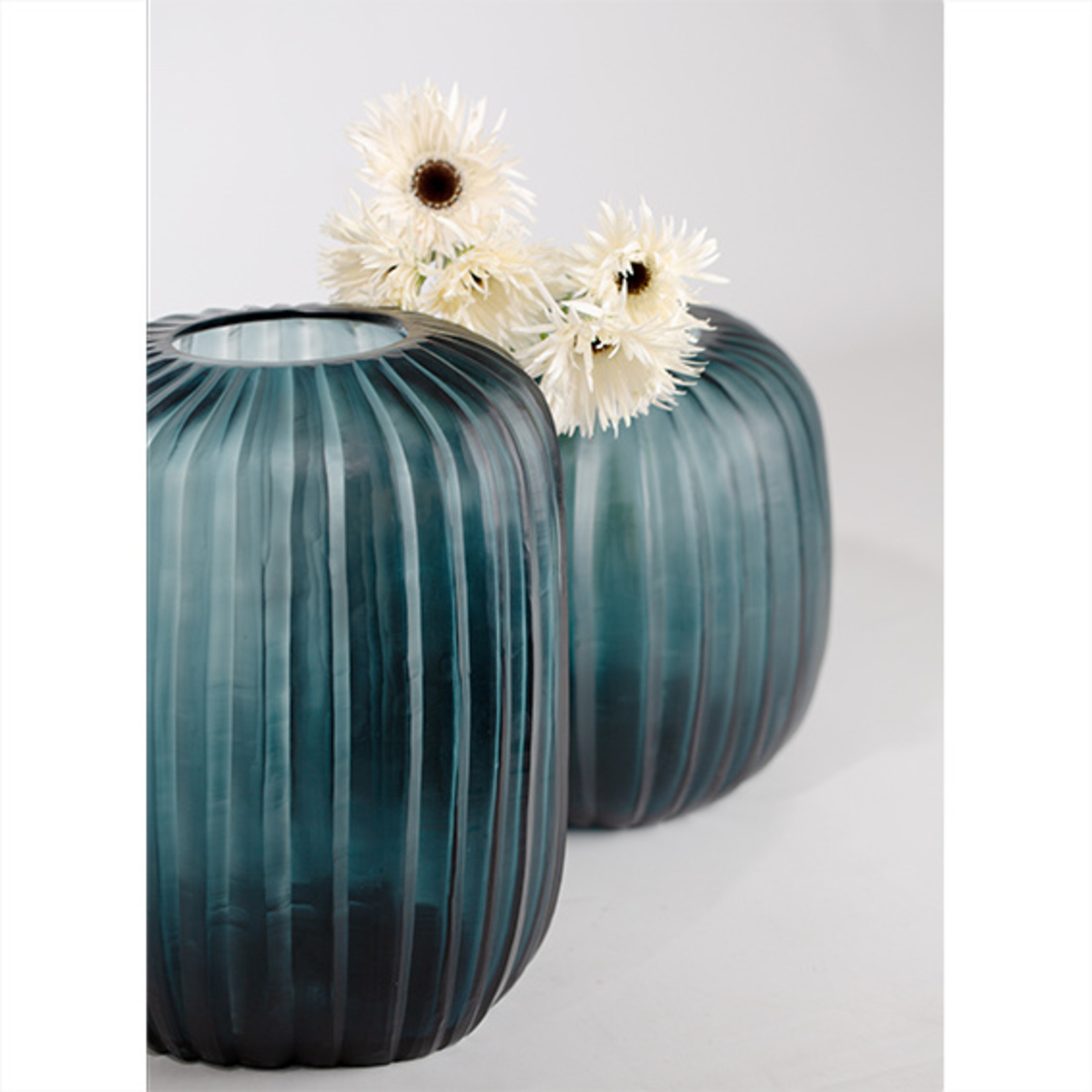 Vase Manakara Round Ocean Blue / Indigo