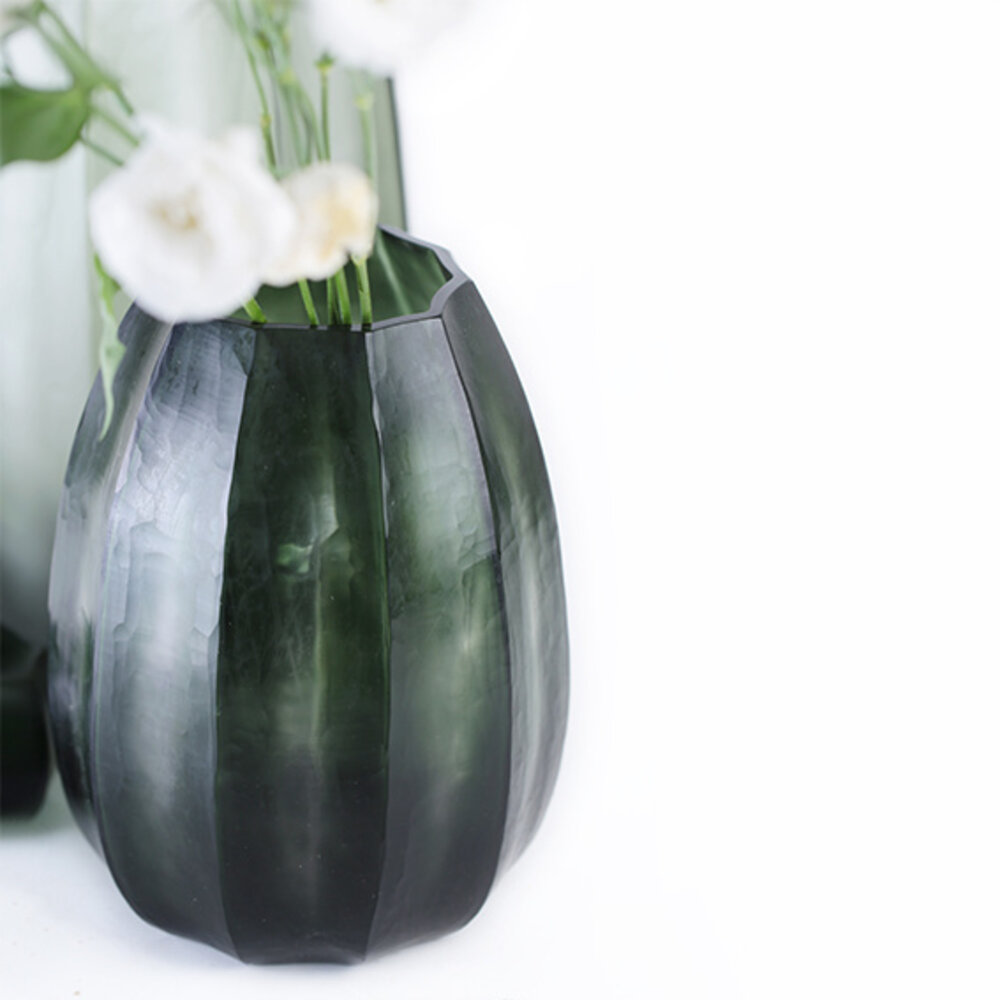 Guaxs Florero Koonam M | Gris Acero Claro / Negro Gris Acero Guaxs Florero Koonam M | Gris Acero Claro / Negro Gris Acero