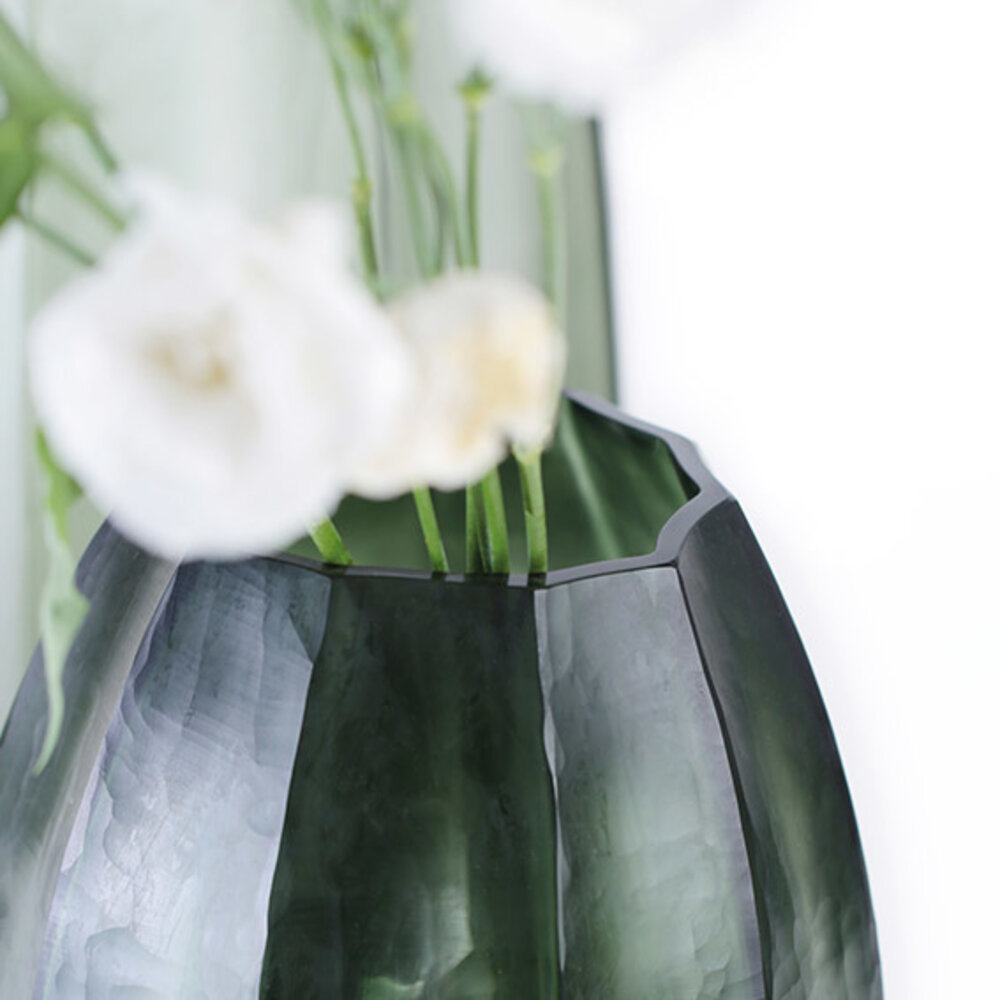 Guaxs Florero Koonam M | Gris Acero Claro / Negro Gris Acero Guaxs Florero Koonam M | Gris Acero Claro / Negro Gris Acero