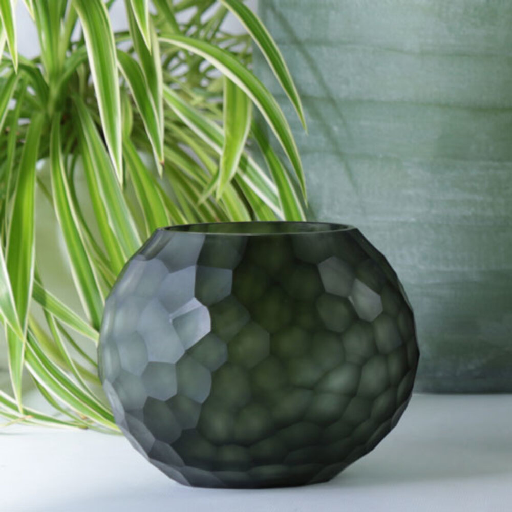 Guaxs Vase Somba S | Light Steel Gray / Black Steel Gray Guaxs Vase Somba S | Light Steel Gray / Black Steel Gray