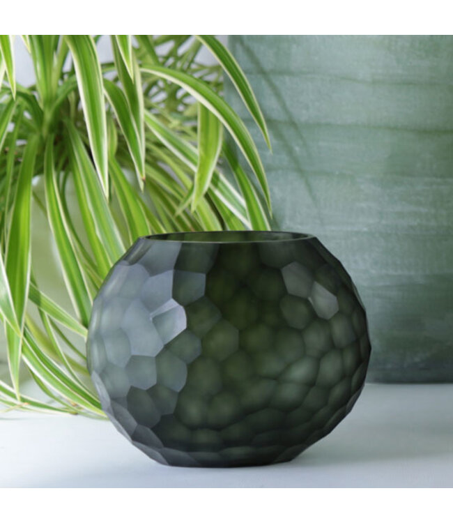 Guaxs Vase Somba S | Light Steel Gray / Black Steel Grey