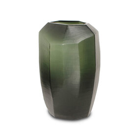 Guaxs Vaso Cubistico Alto | Nero Grigio Acciaio Guaxs Vaso Cubistico Alto | Nero Grigio Acciaio