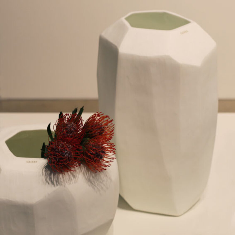 Guaxs Vase kubistisch groß | Opal Guaxs Vase kubistisch groß | Opal