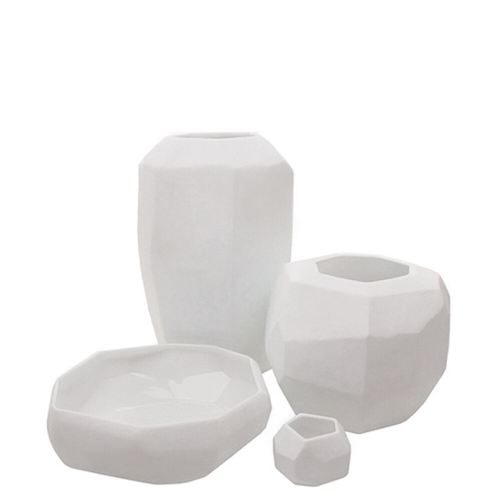 Guaxs Kubistische runde Vase | Opal
