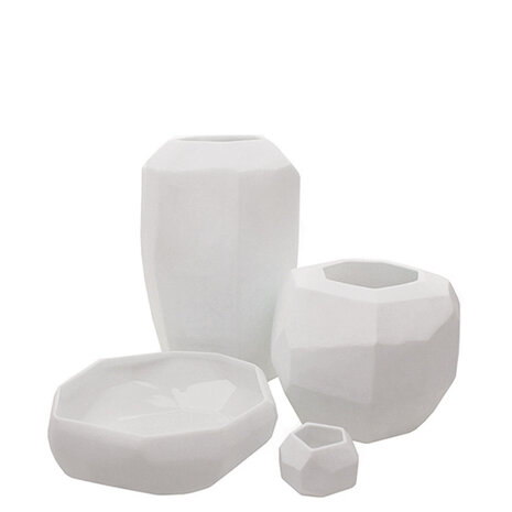 Guaxs Kubistische runde Vase | Opal