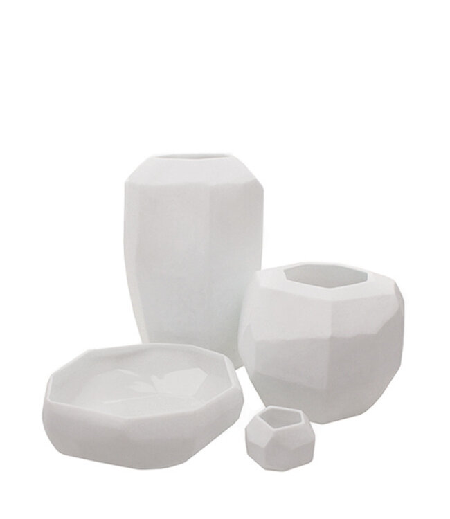 Guaxs Cubistic Round Vase | Opal