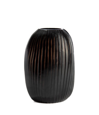 Guaxs Vase Patara haut de GUAXS | Gris fumé / Noir