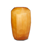 Guaxs Vase Cubistic Tall | Clear / Gold