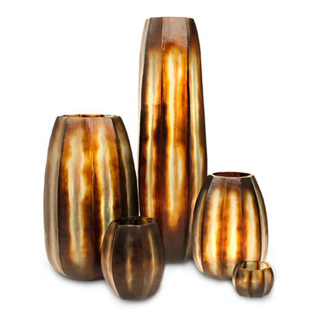 Guaxs Vase Koonam haut | Beurre/Brun