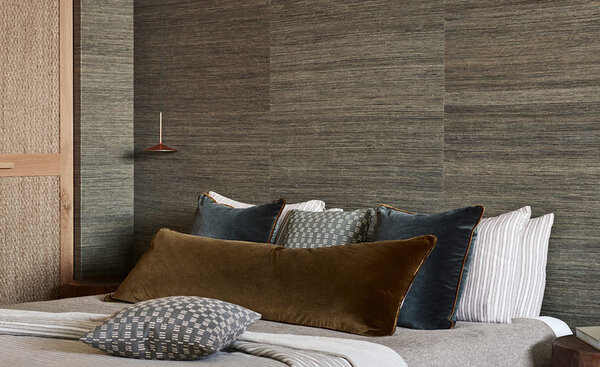 Mark Alexander Gressduk håndvevde veggbekledninger | Raffia Gunmetal Mark Alexander Gressduk håndvevde veggbekledninger | Raffia Gunmetal