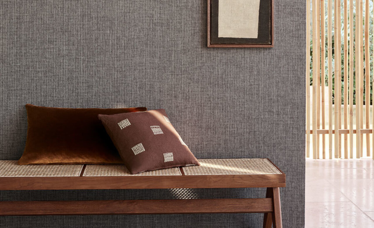 Mark Alexander Paperweave Handwoven Wallcoverings | Kami Anthracite