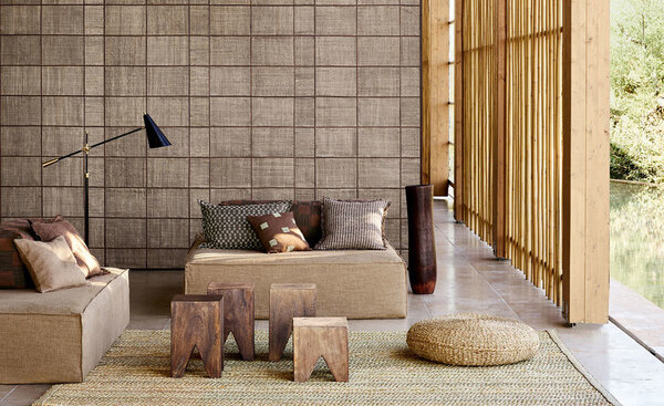 Mark Alexander Collage Handcrafted Wallcoverings | Grid Natural Mark Alexander Collage Handcrafted Wallcoverings | Grid Natural