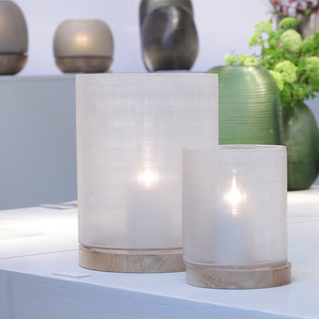 Guaxs Lantern Aran L | Clear/Sycamore Guaxs Lantern Aran L | Clear/Sycamore