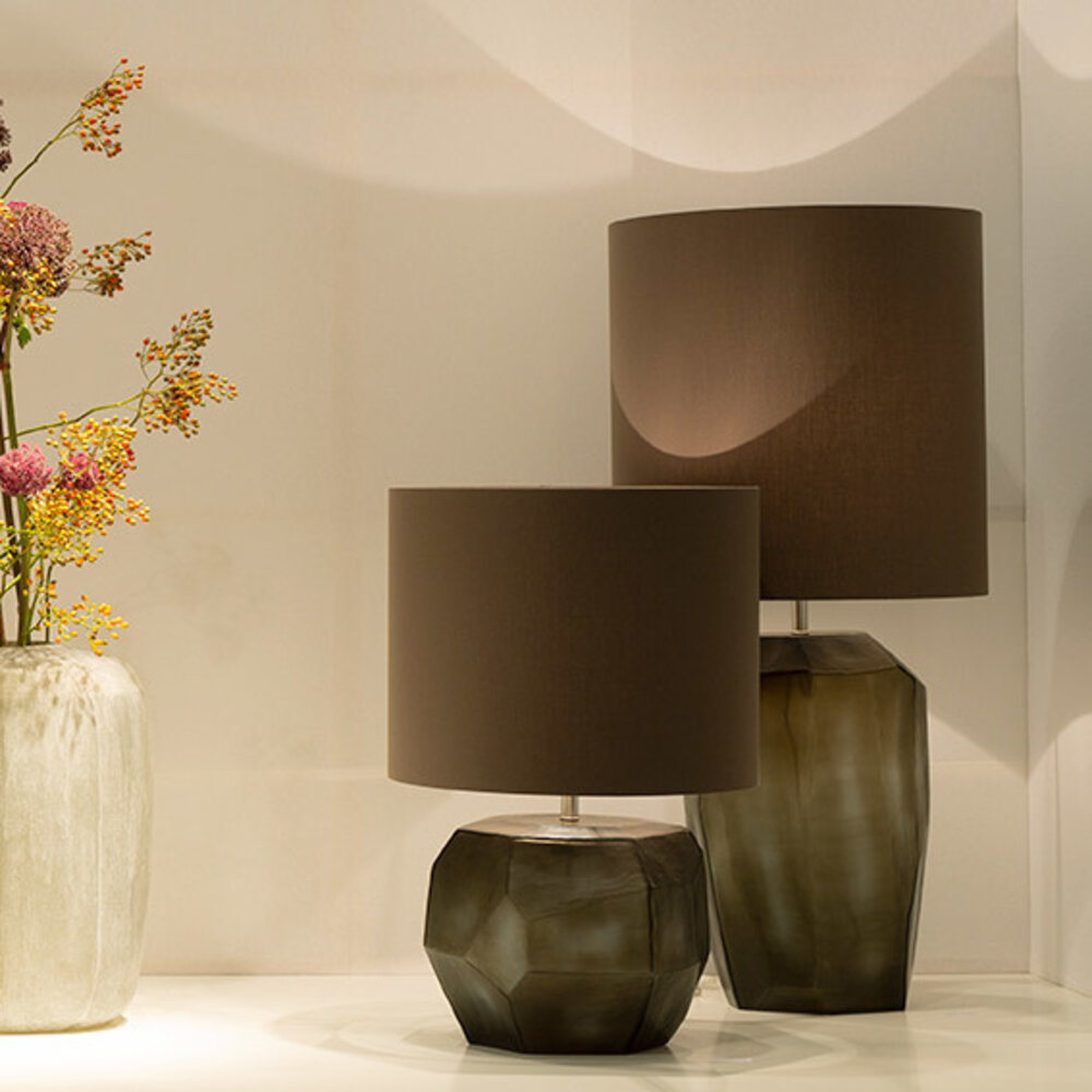 Guaxs Cubistic Round Table Lamp | Indigo / Smokegrey Guaxs Cubistic Round Table Lamp | Indigo / Smokegrey