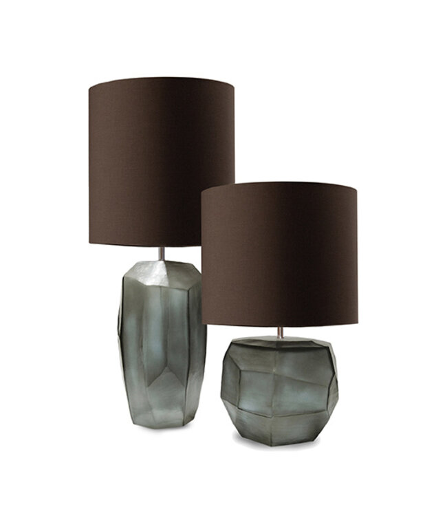 Guaxs Tafellamp Cubistic Round | Indigo / Smokegrey