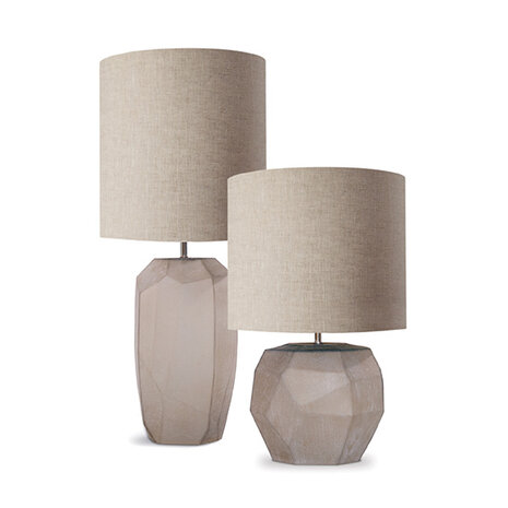 Guaxs Lampada da tavolo Cubistic Round | Grigio fumo Guaxs Lampada da tavolo Cubistic Round | Grigio fumo