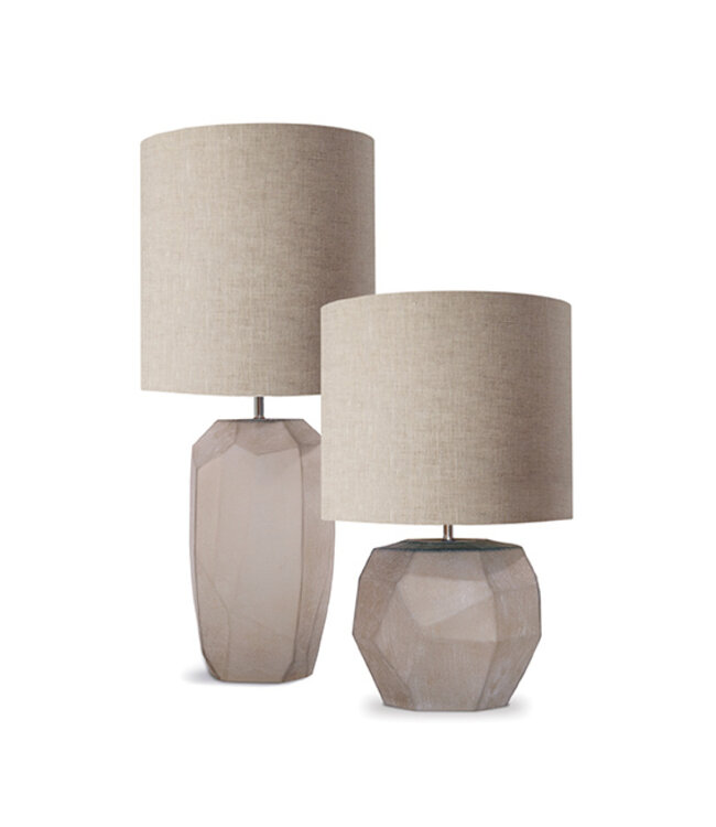 Guaxs Tafellamp Cubistic Round | Smokegrey