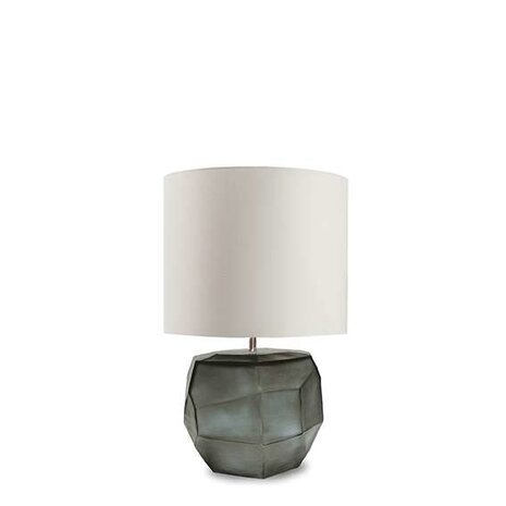 Guaxs Cubistic Round Table Lamp | Indigo / Smokegrey