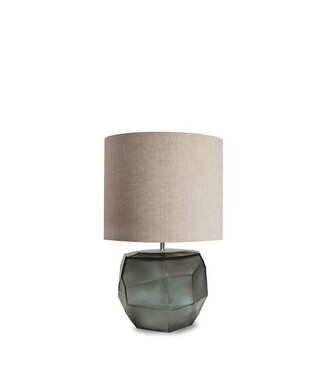 Guaxs Lampada da tavolo rotonda cubica GUAXS | Indaco / Grigio fumo
