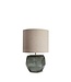 Guaxs Lampe de table ronde cubiste | Indigo / Gris fumé