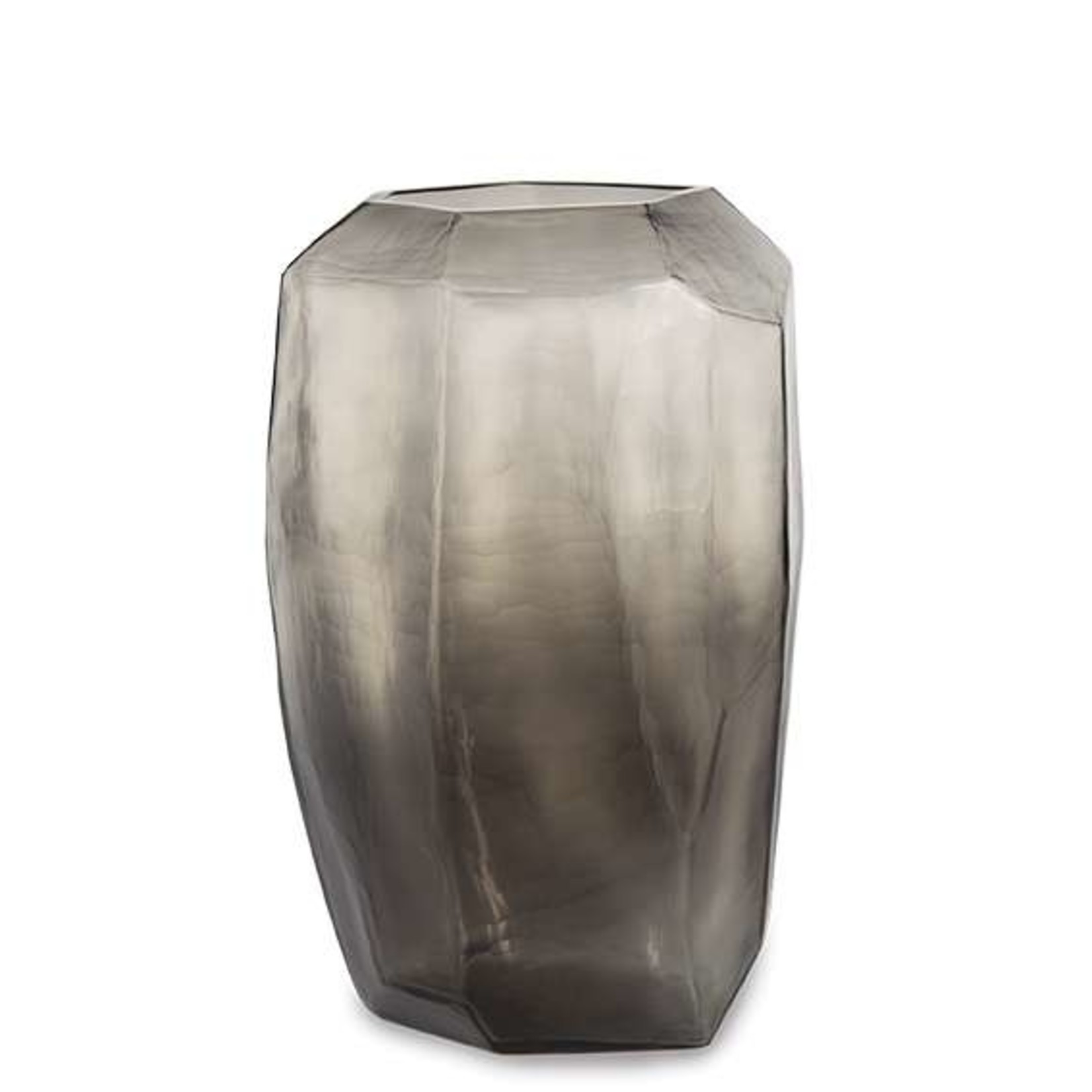 Guaxs Vase Cubistic Tall | Light Smoke Gray / Dark Grey