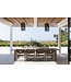 GOMMAIRE Outdoor Meubels | Organic Living Armchair Fiona | Teak Natural Grey / PE Wicker Antique Weed