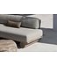 GOMMAIRE Outdoor Meubels | Organic Living Sofakante | Teakholz Naturgrau & PE-Geflecht Antikgrün