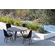 GOMMAIRE Outdoor | Organic Living Runder Tisch Anton Groß | Recyceltes Teakholz Naturgrau