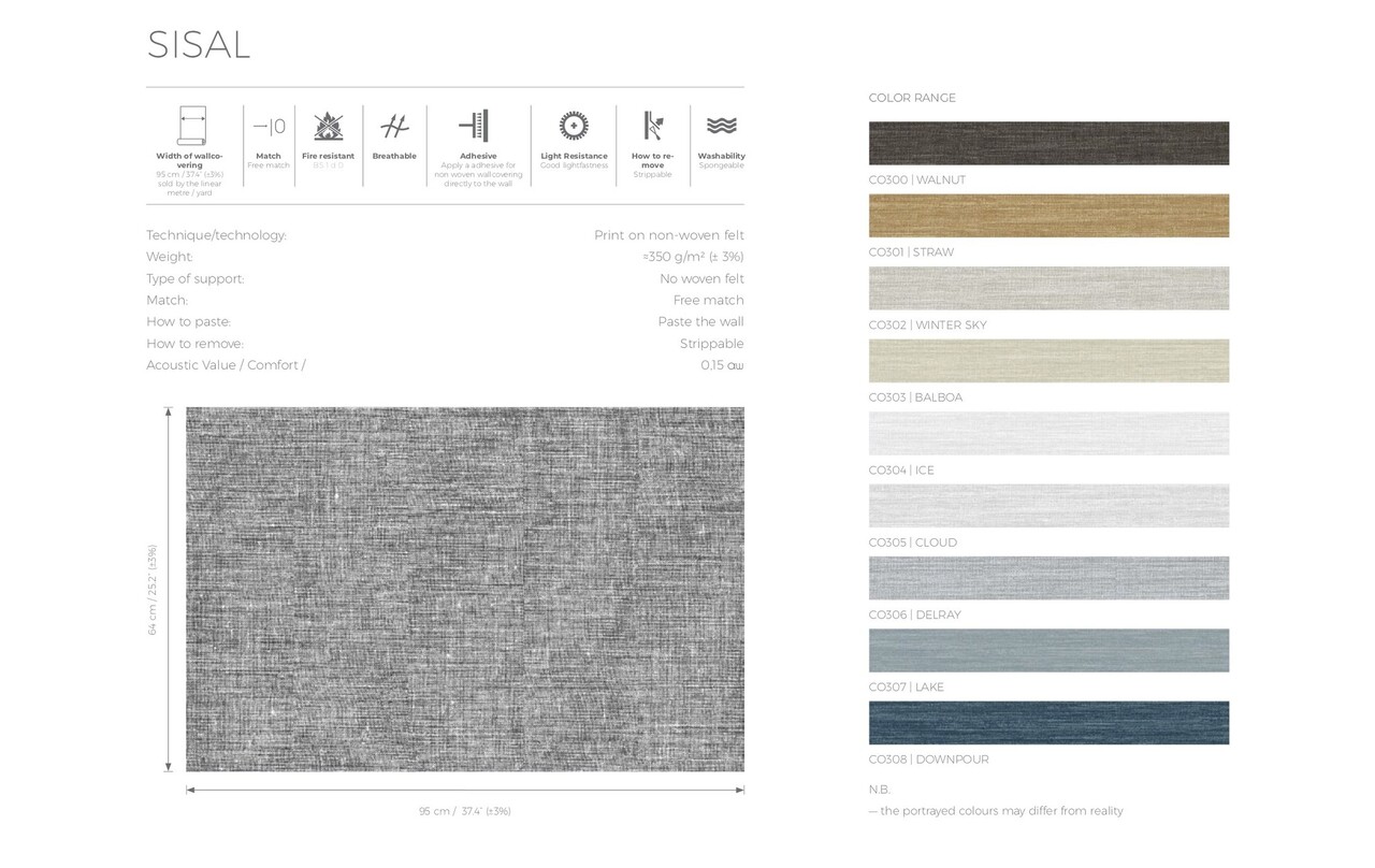 Texam Home Cocon Collection Texam | Sisal CO307 Texam Home Cocon Collection Texam | Sisal CO307