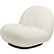 Gubi Sillón Pacha | Arpa completamente tapizada y base negra semimate, giratoria de retorno Gubi Sillón Pacha | Arpa completamente tapizada y base negra semimate, giratoria de retorno